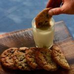 Choc Chip Milk Glass